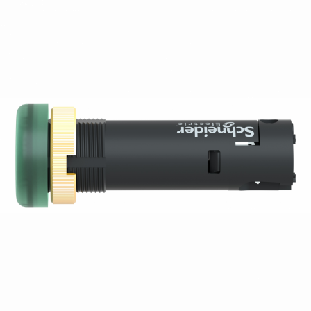 Harmony XVLA - voyant rond Ø12 - IP40 - vert - DEL intégrée - 24V - bornes