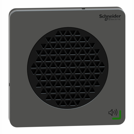 Harmony XVSV - sirène vocale - DIN72 - noire - PNP - 24Vcc