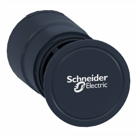 Harmony XVU - embase alim avec couvercle - Ø60 - noir - 24VACDC