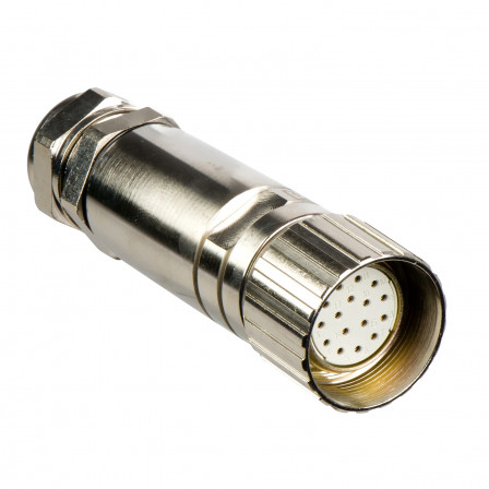 CONNECTEUR M23 FEM DROIT