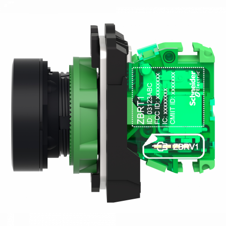 Harmony émetteur sans pile & sans fil avec tête plastique Ø22 mm capsule blanche