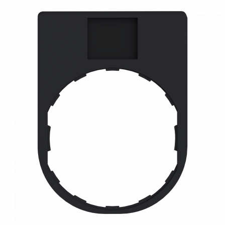 Harmony - porte-étiquette 30x40 + étiquette 'I' 8x27 - blanc/noir