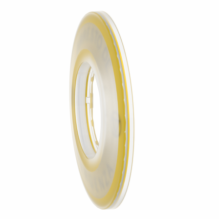 Harmony - étiquette circulaire jaune 3D - Aresto Emergenza