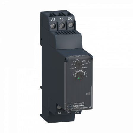 Harmony Time RE22 - relais tempo - 1OF - Qc - 0,5s à 300s - 24VDC/24V à 240VACDC