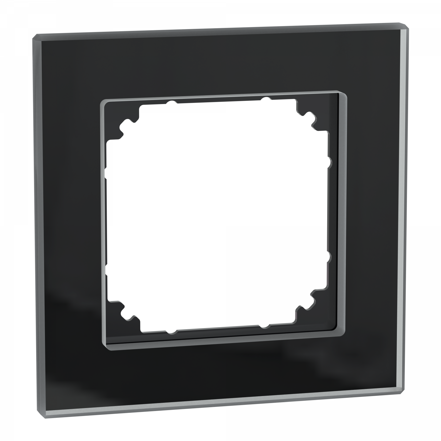 System M - M Elegance - Plaque de finition - 1 poste - verre noir