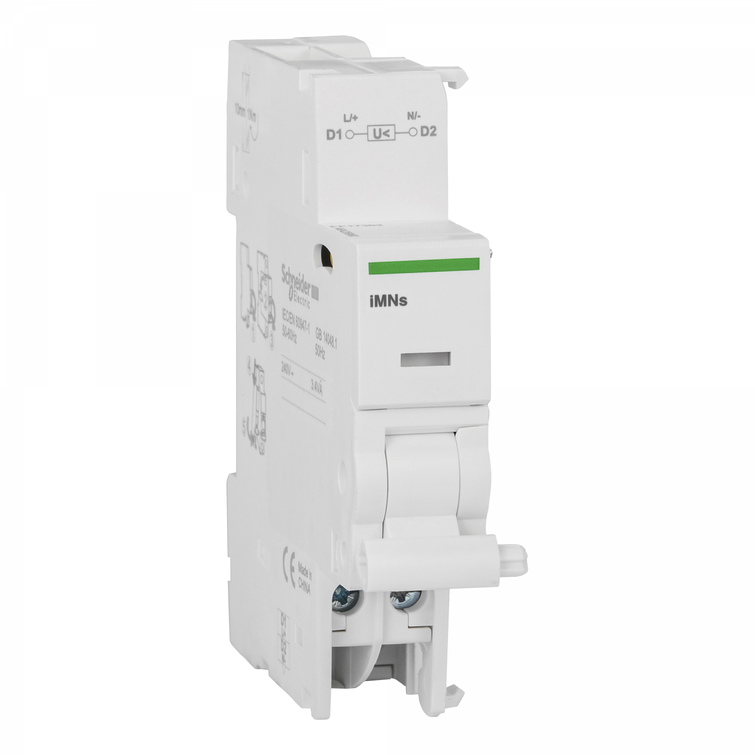 Acti9, iMNs déclencheur à minimum de tension retardé 220...240VCA 0,2s