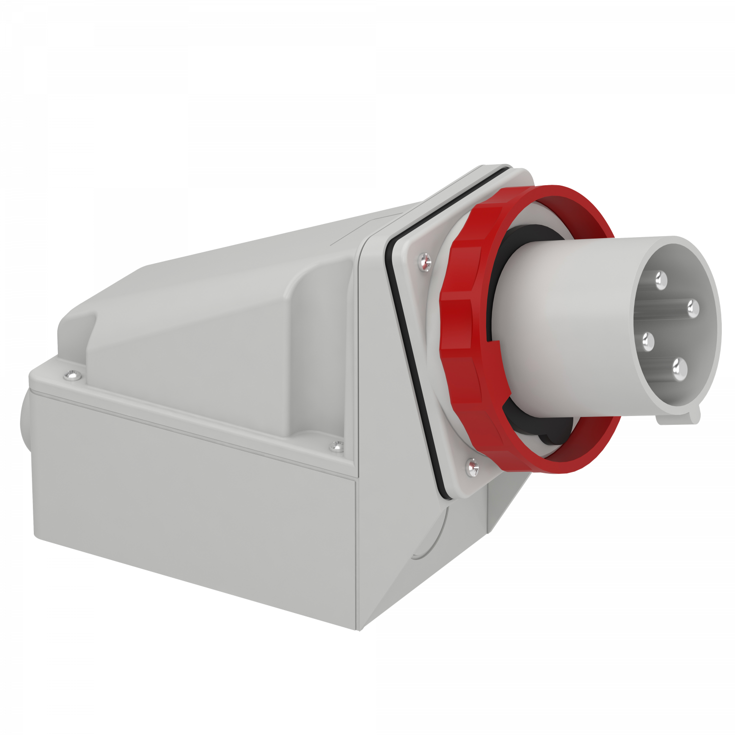 Mureva - socle de connecteur industriel - 63 A - 3P+T - 380..415V CA - IP67