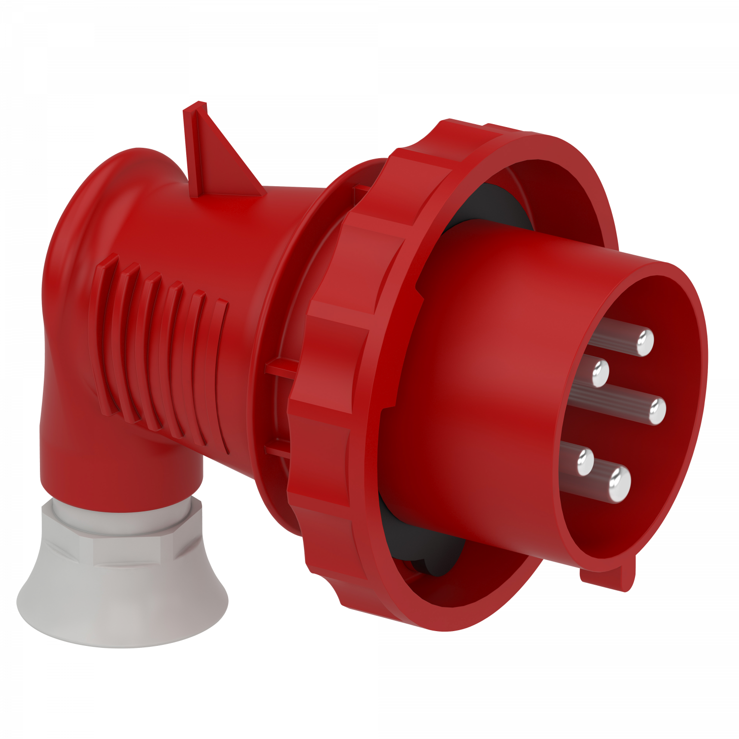 Mureva - fiche mobile industr. coudée 90° - 32 A - 3P+N+T - 380-415 V CA - IP67