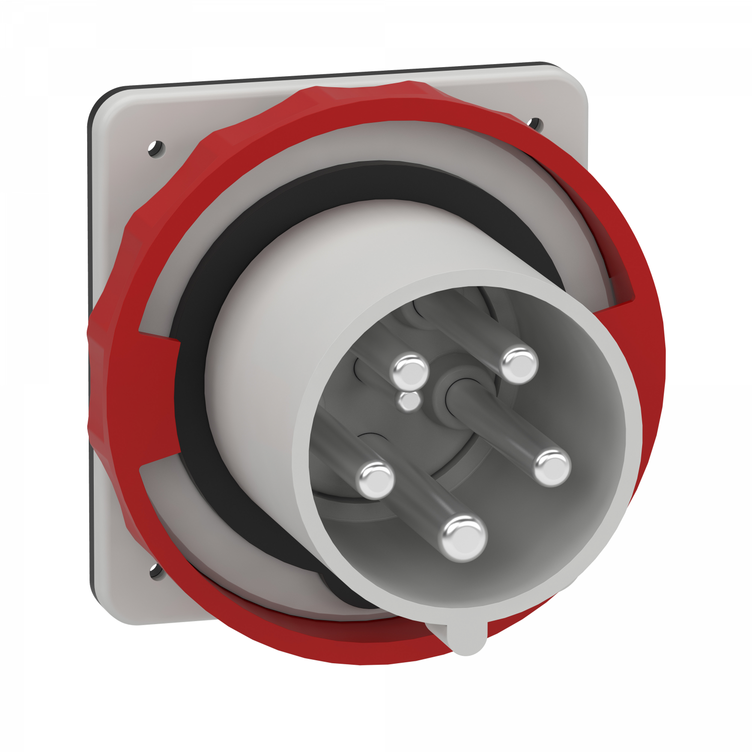 Mureva - socle de connecteur encastré - 63A 3P+N+T - 380-415V - IP67 - 50-60HZ