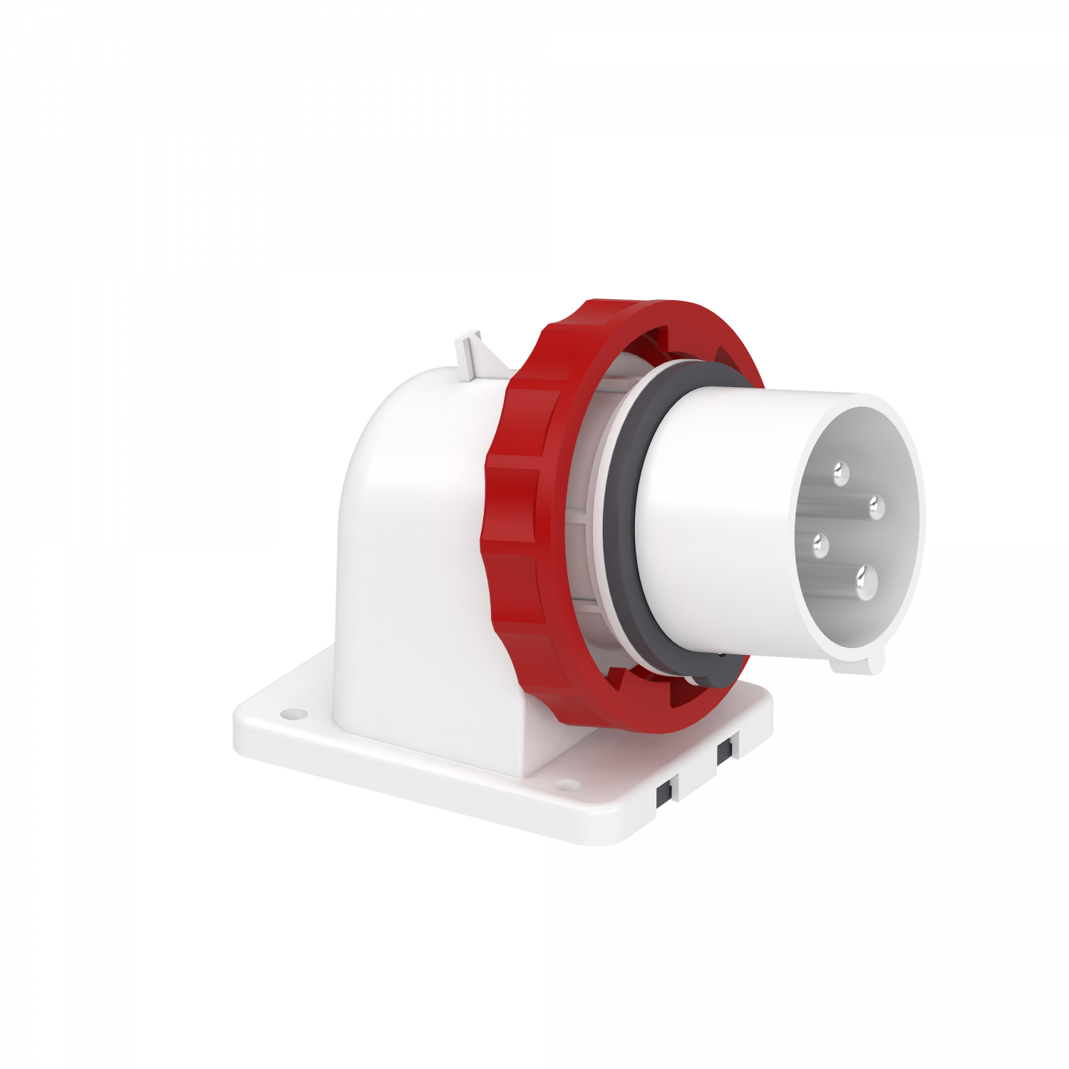 Mureva - socle de connecteur industriel - 16 A - 3P+T - 380-415V CA - IP67