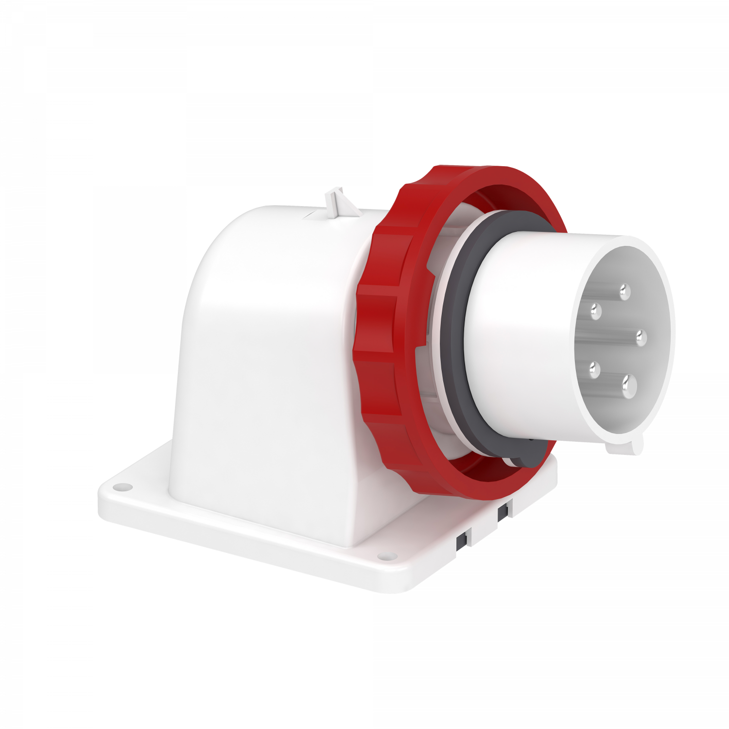 Mureva - socle de connecteur industriel - 16 A - 3P+N+T - 380-415 V CA - IP67