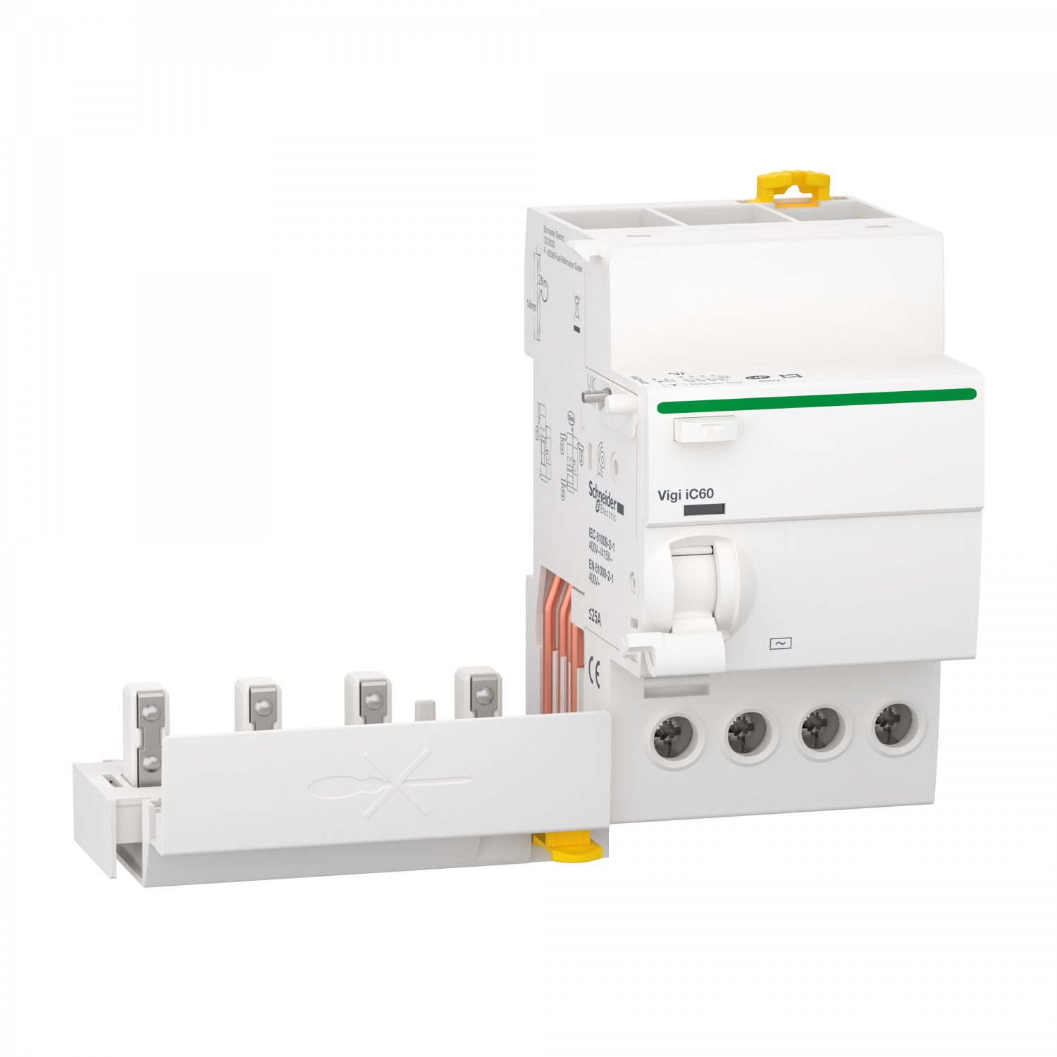 Acti9 Vigi iC60 - Bloc diff - 4P 25A 300mA - 230Vca à 400Vca - Type AC