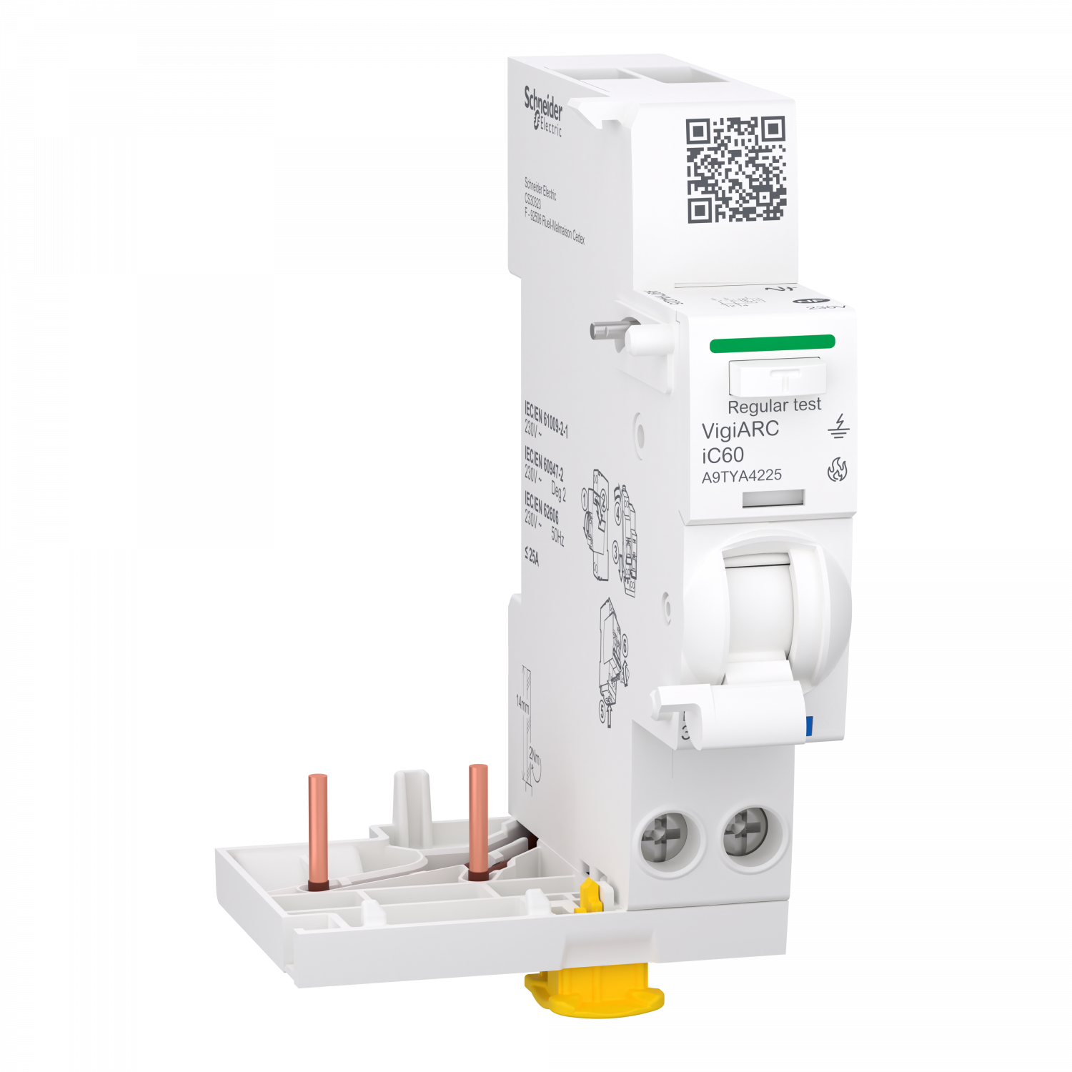 Acti9 Active iC60 module détecteur arc différentiel 30mA ASI 2P 25A