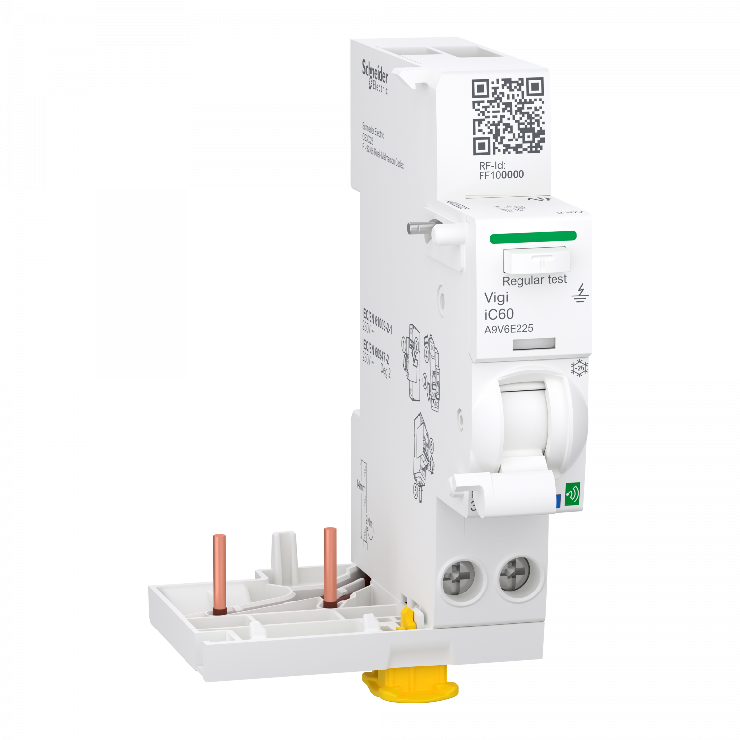 Acti9 Active Vigi iC60 Bloc diff Connecté 2P 25A 30mA Type A SI 230V