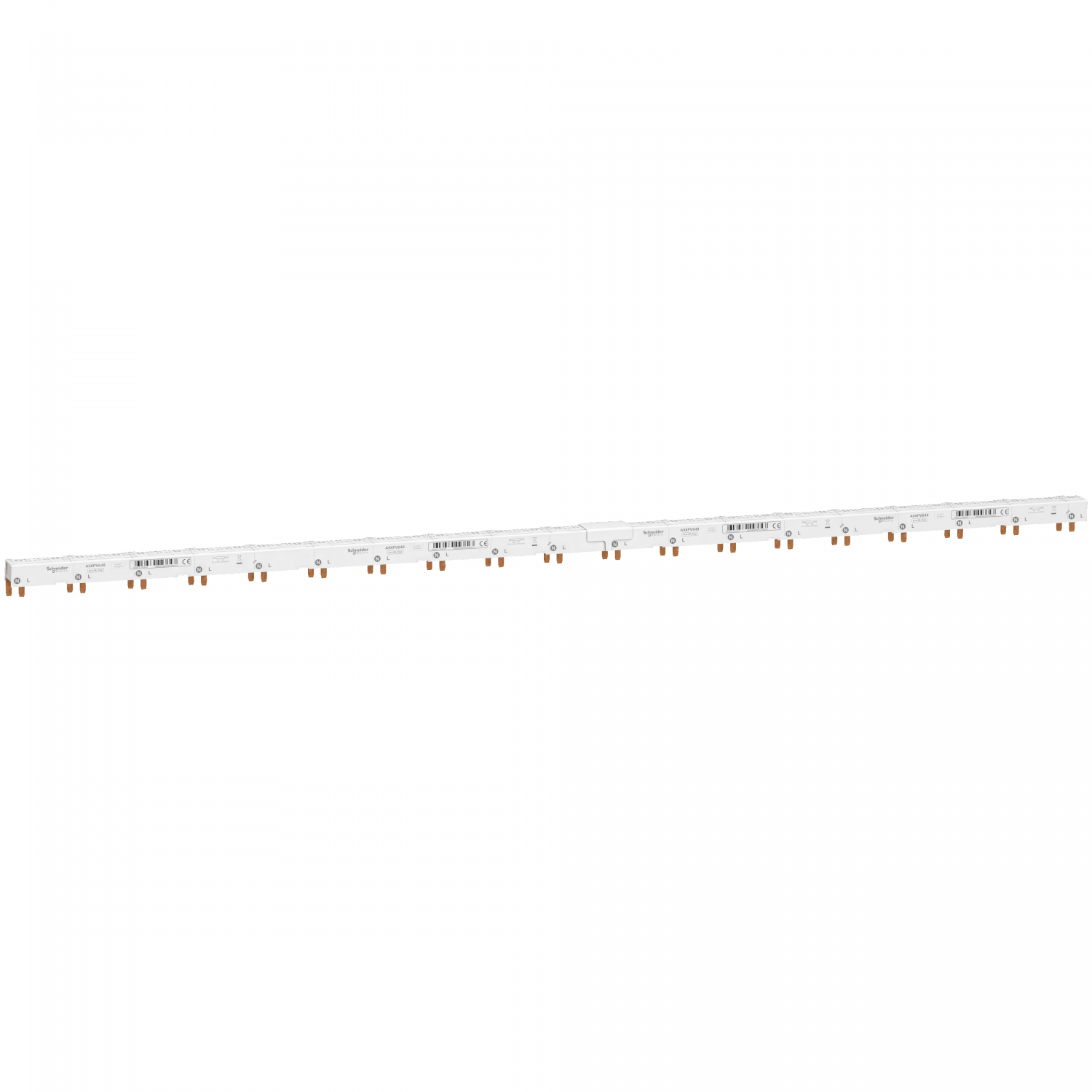 Acti9 iDT40 - Répartiteur horizontal - 1P+N avec Aux et Vigi 9 mm - 48 modules