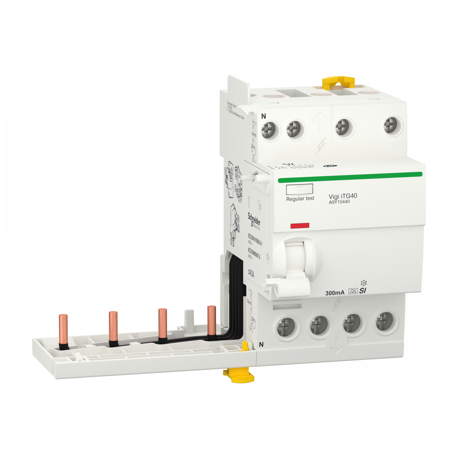 Acti9 iTG40 - Bloc dif. Vigi Tête de groupe - 4P - 40A - 300mA - Type A-SI