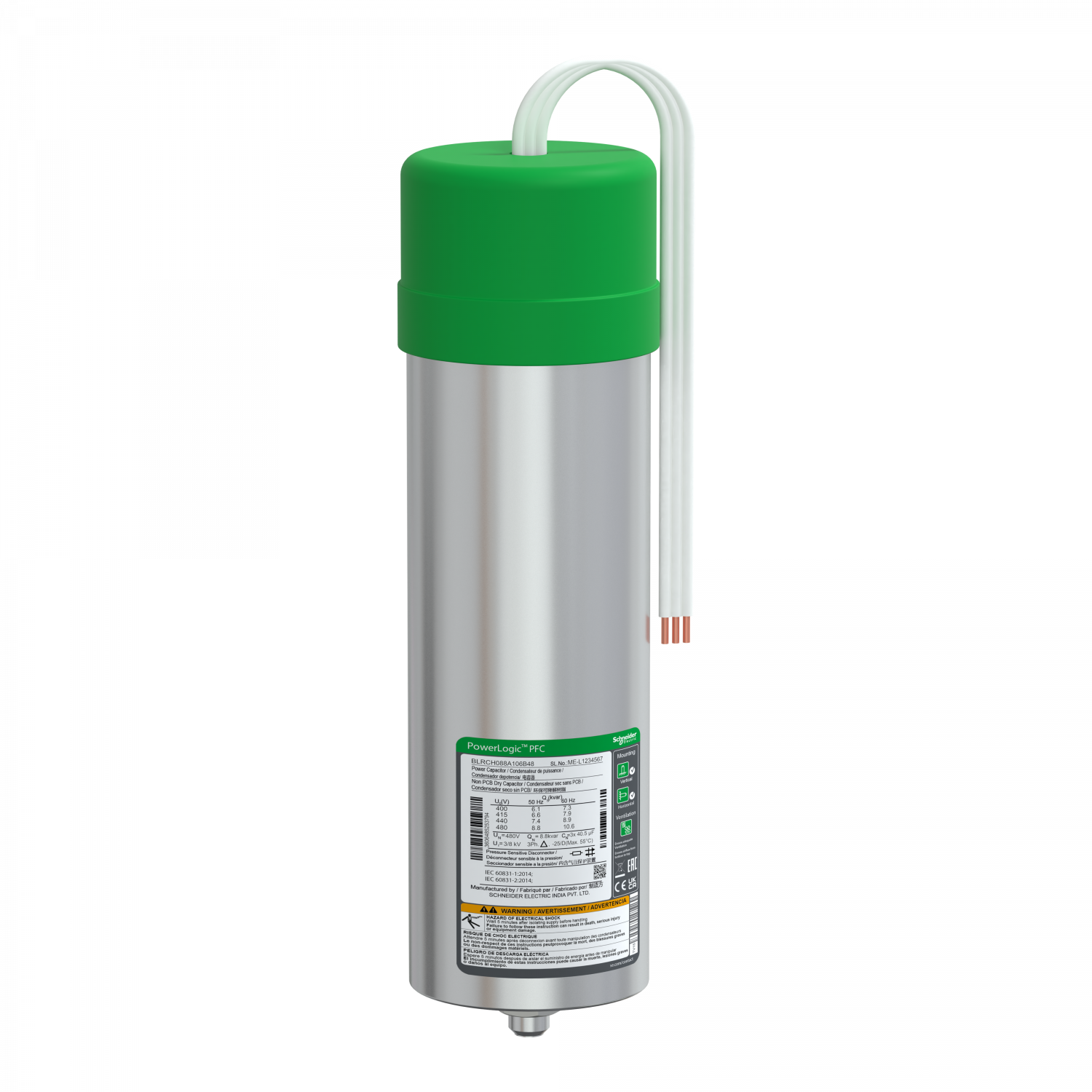 VarPlusCAN condensateur HDY 8.8kvar 480V