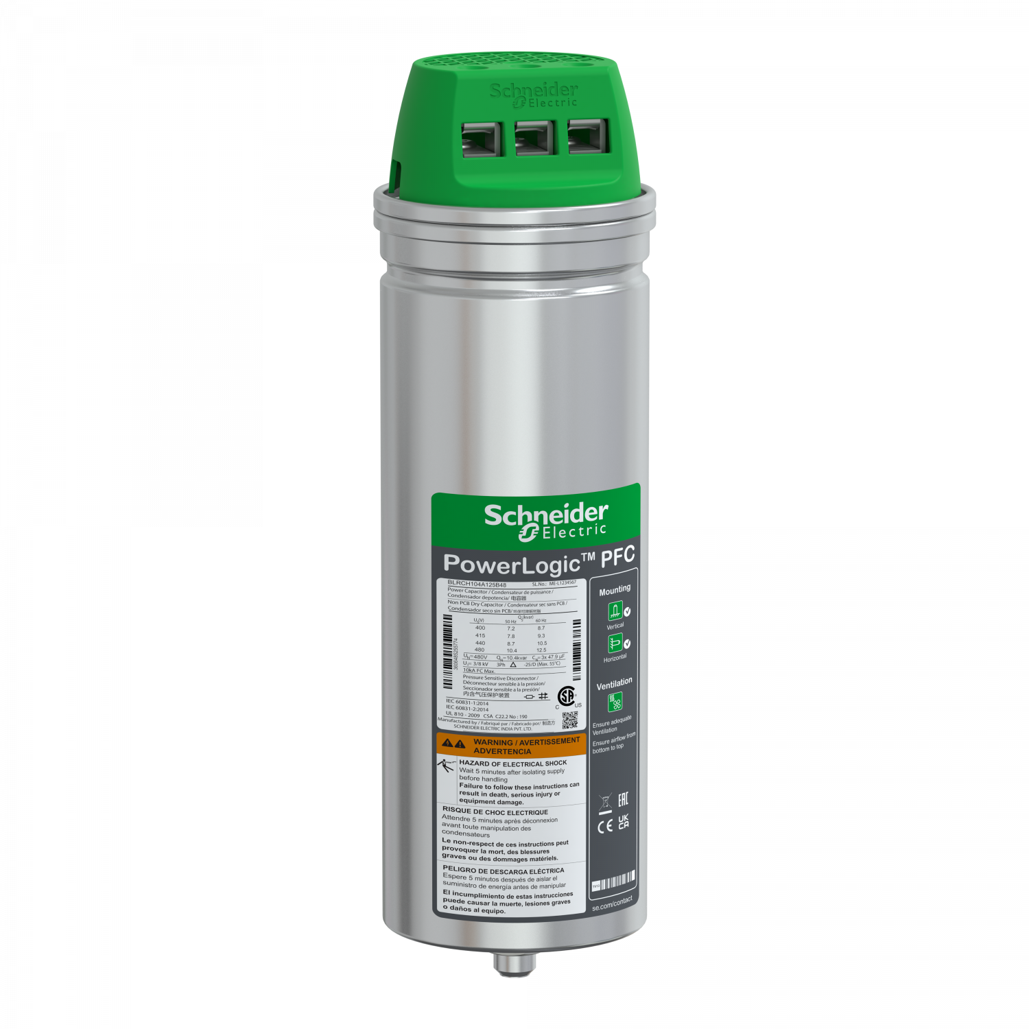 VarPlusCAN condensateur HDY 10.4kvar 480V