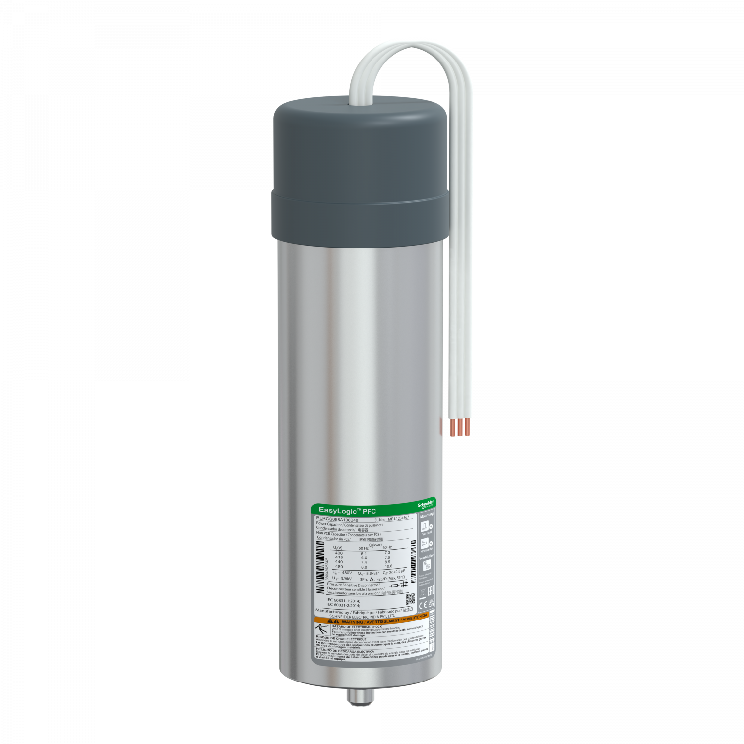 VarPlusCAN condensateur SDY 8.8kvar 480V