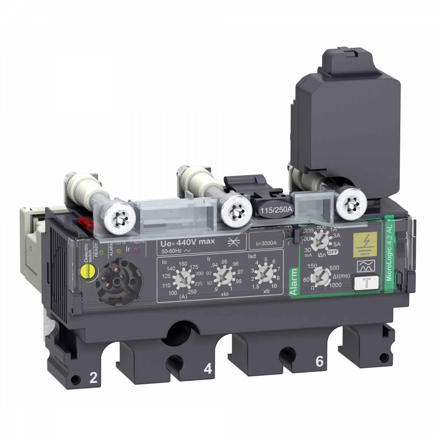 ComPacT NSX - déclencheur MicroLogic 4.2AL Vigi 250A - 3P3D pour NSX250