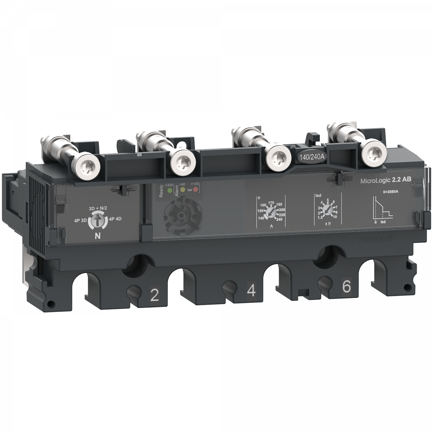 ComPacT NSX - Déclencheur MicroLogic 2.2AB 240A - 4P4D pour NSX250