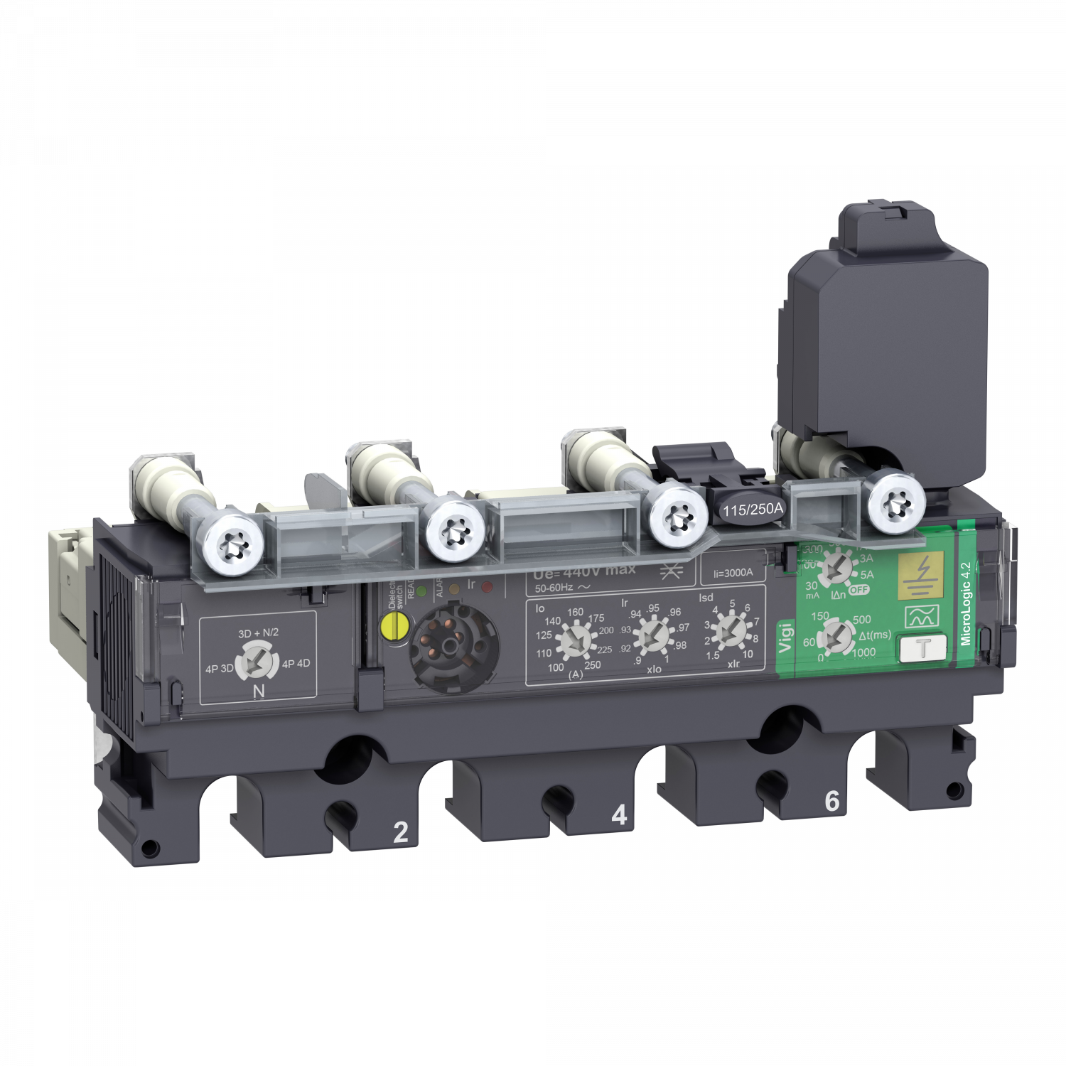 ComPacT NSX - Déclencheur MicroLogic 4.2 Vigi 40A - 4P4D pour NSX100-250