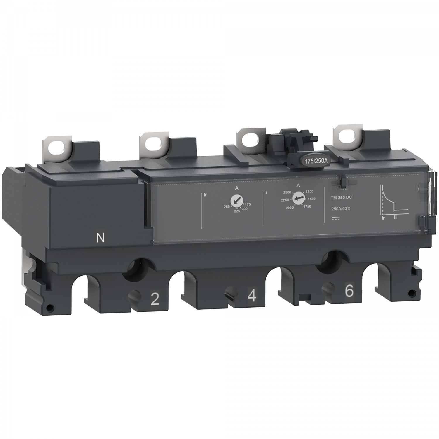 ComPacT NSX - Déclencheur magnéto-thermique TM-DC 80A - 4P4D pour NSX100DC