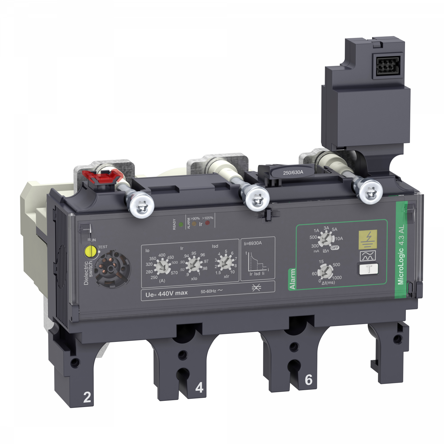 ComPacT NSX - déclencheur MicroLogic 4.3AL Vigi 570A - 3P3D pour NSX630