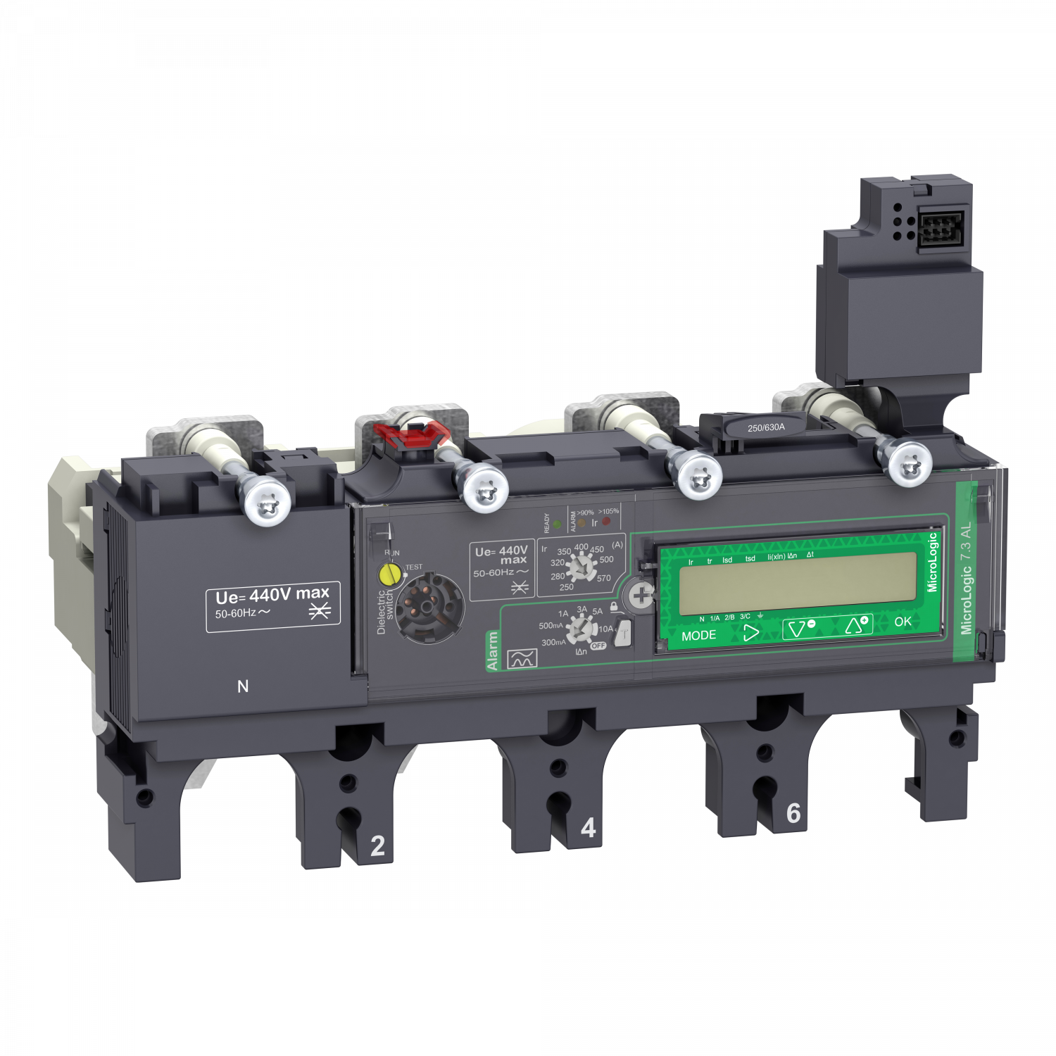 ComPacT NSX - déclencheur MicroLogic 7.3E AL Vigi 570A - 4P4D pour NSX630