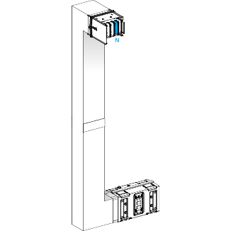 Canalis KSA - coude mult. coupe feu 630A-vers haut & gauche-A&C=300mm-B=700-1200