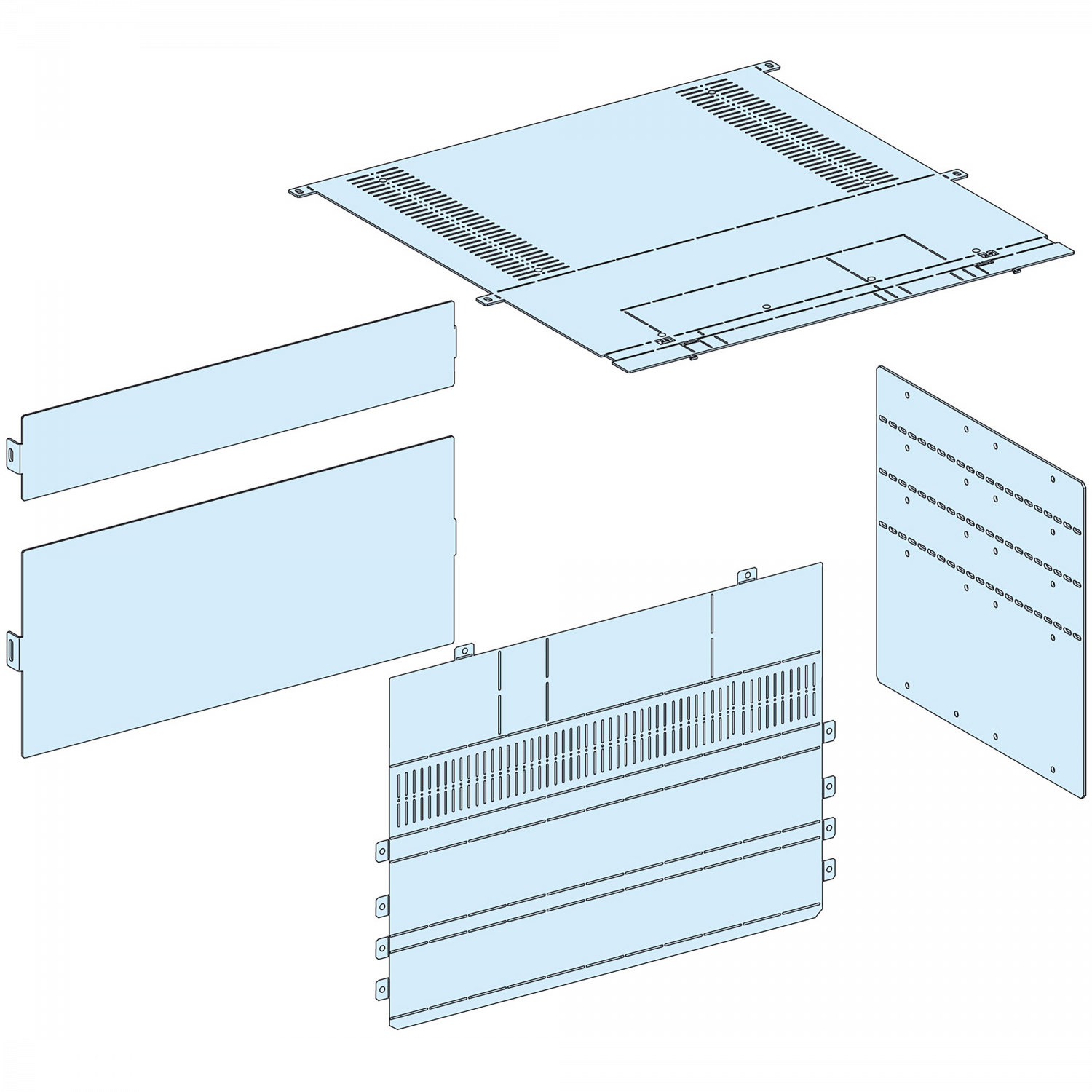 PrismaSeT P - Capot raccordement arrière NS1600-800 - fixe