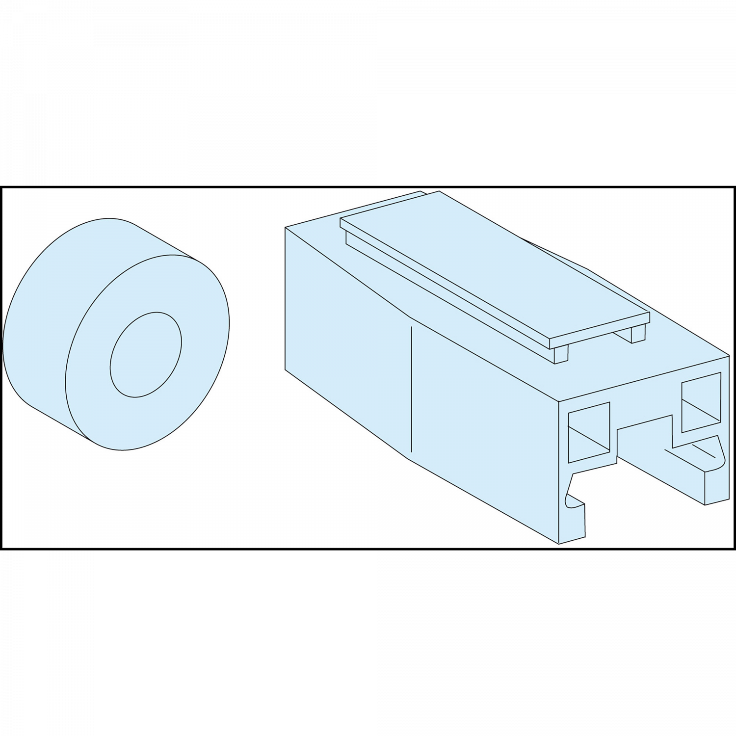 Linergy - Jeu de barres de fond liaisons 4P - 200A - Linergy BW / FM