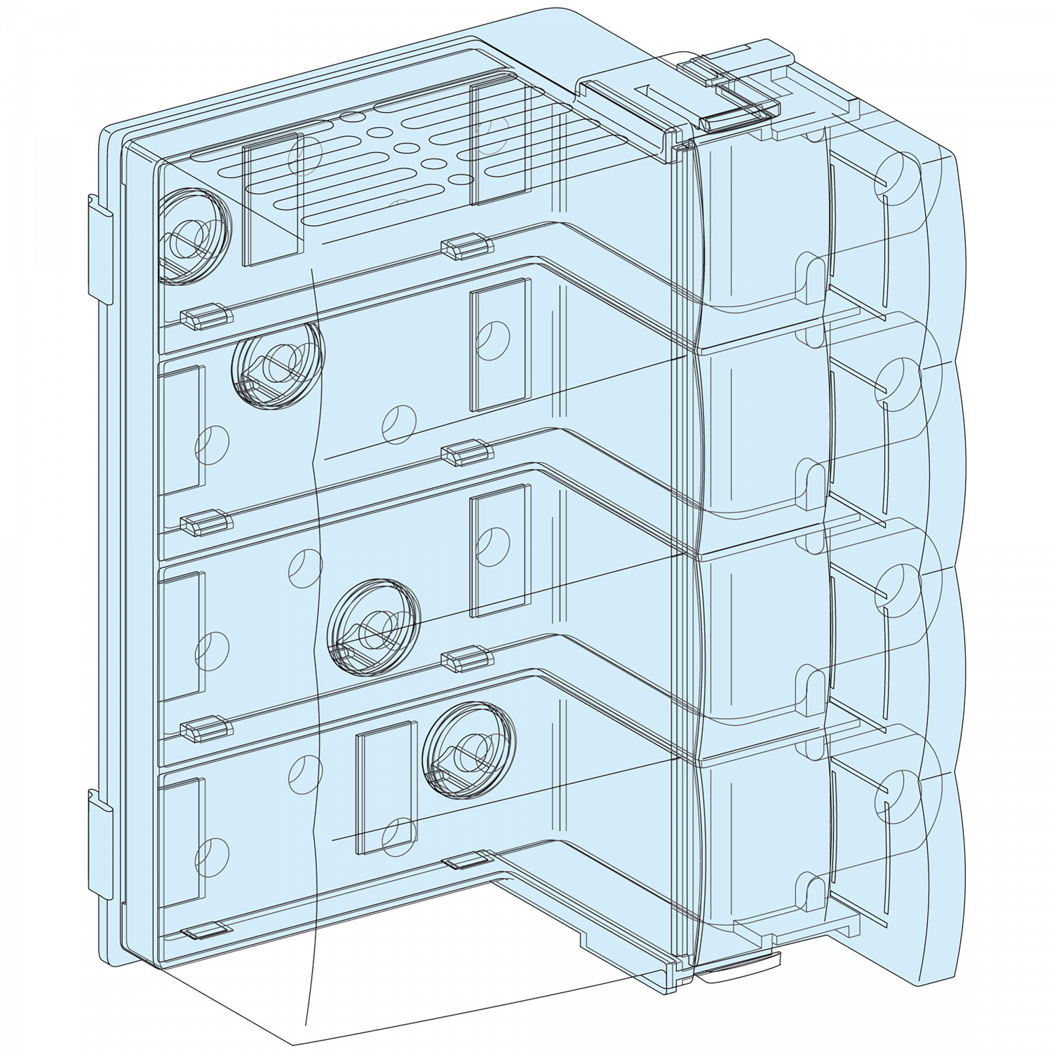 Linergy - Bloc alimentation INV100-250 - INS250 horiz. (vers Linergy BW)