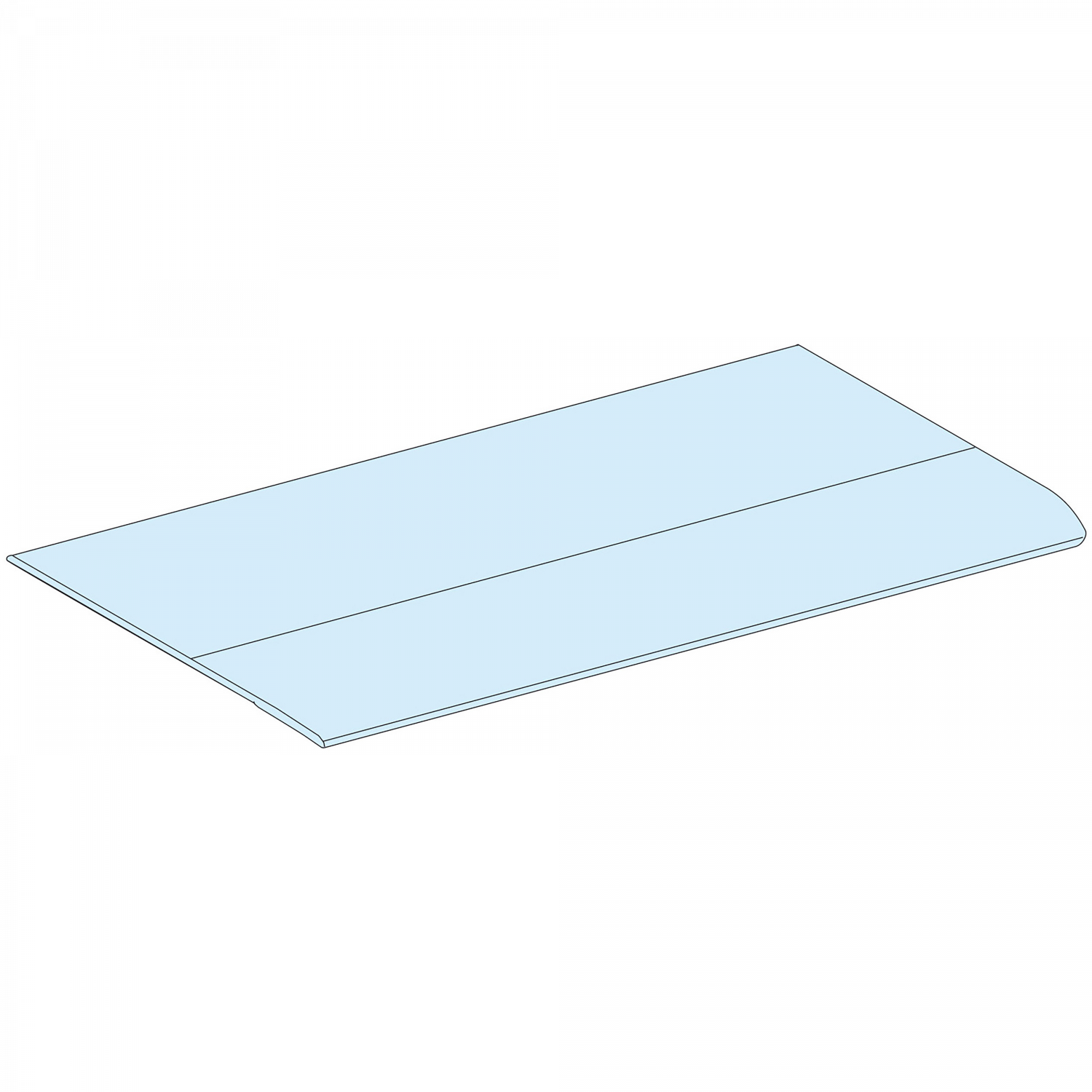 PrismaSeT G - Plaque passe-câble - Gaine L300 -IP30 - RAL9003