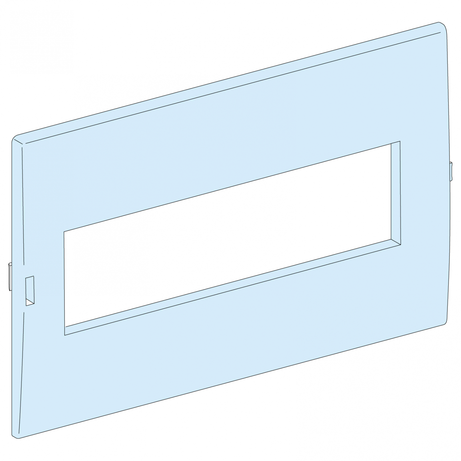 MUREVA - accessoire coffret - plastron pour appareillage modulaire - 12 modules