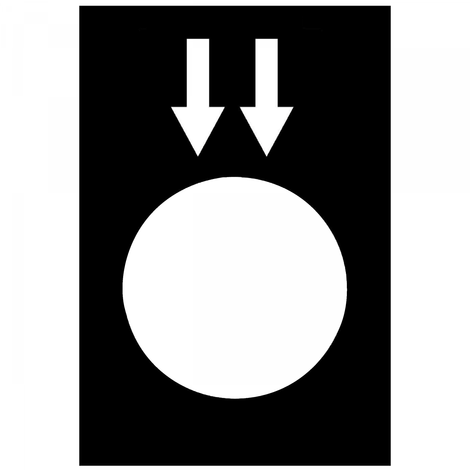 Harmony - étiquette - 30x40mm - noir - descente GV