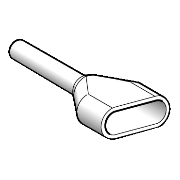 Linergy AZ5 - embout de câble double - taille moyen - 0,5mm² - blanc - NF