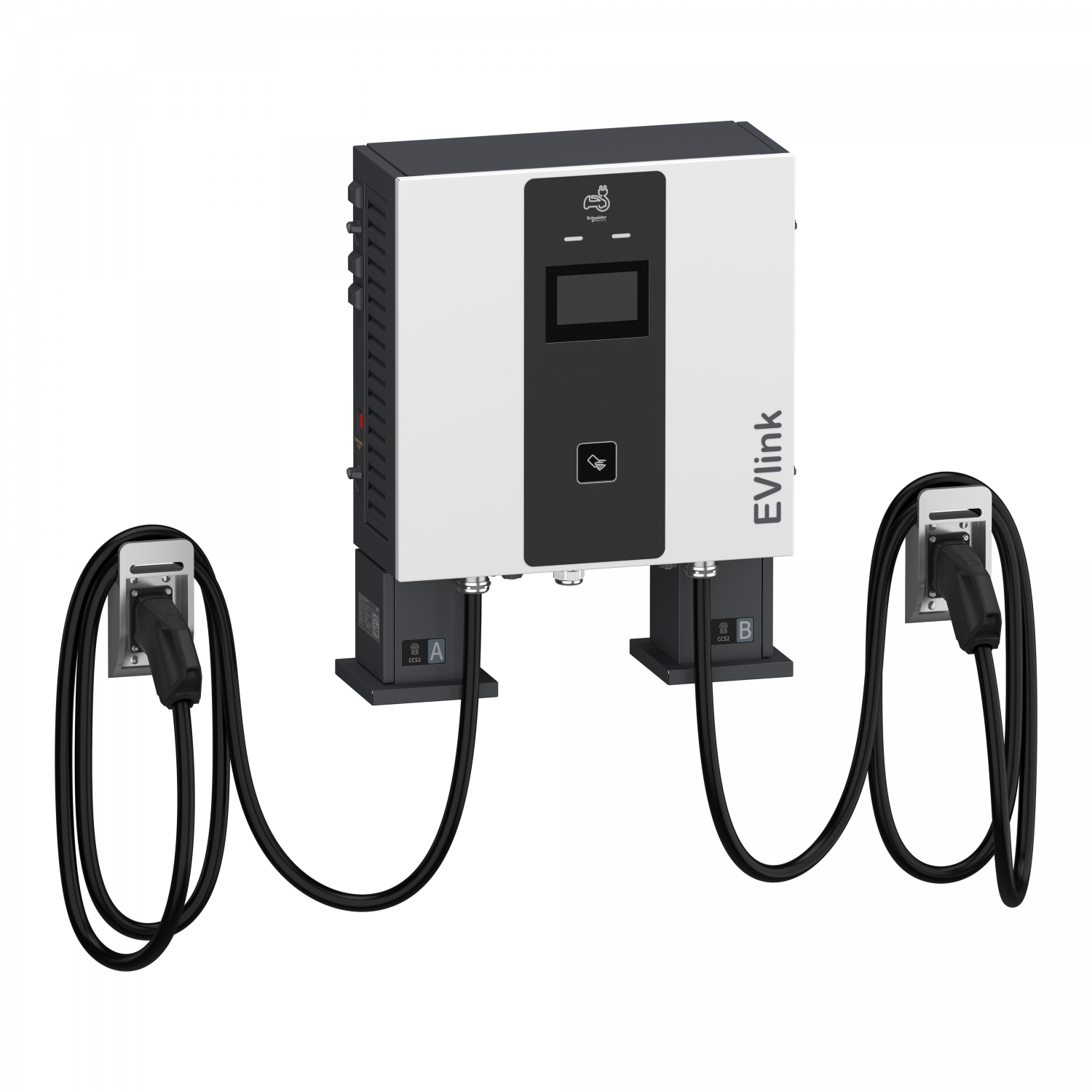 Evlink Pro DC - Borne de recharge - 60 kW - 2xCCS2 - Câble 5m