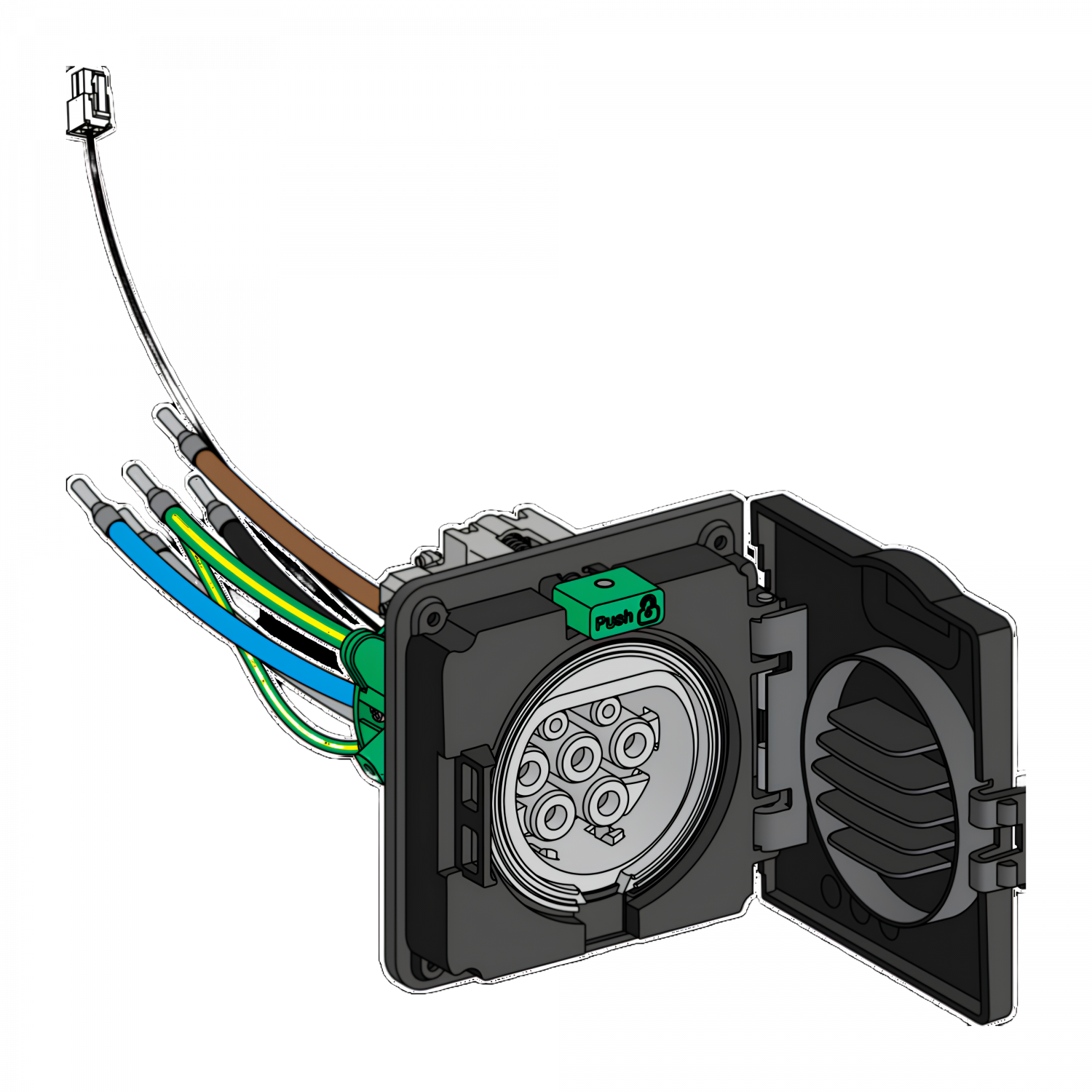 EVlink - Bloc prise t2s wallbox st d mono iec