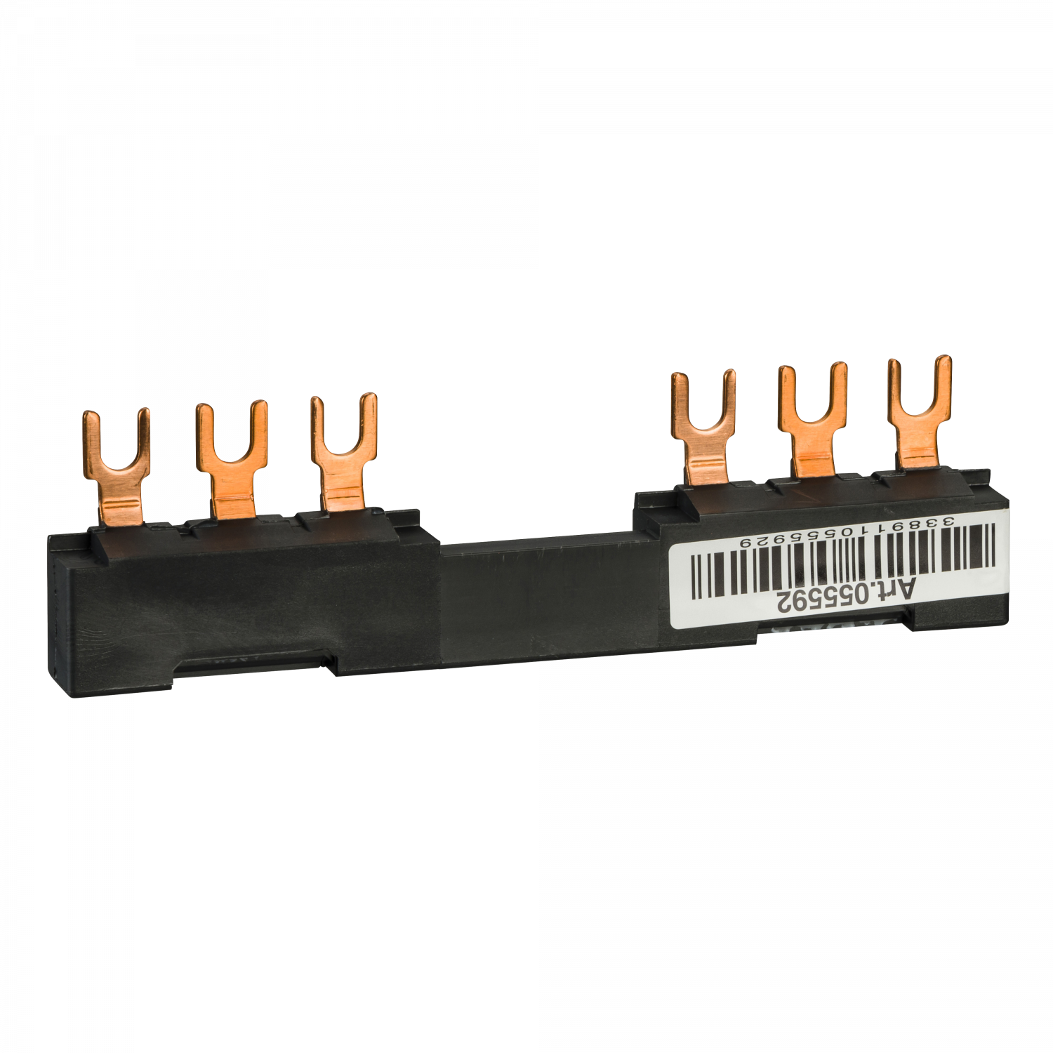 TeSys GV - jeu de barre tripolaire - 63A - 2 dérivations - pas 72 mm