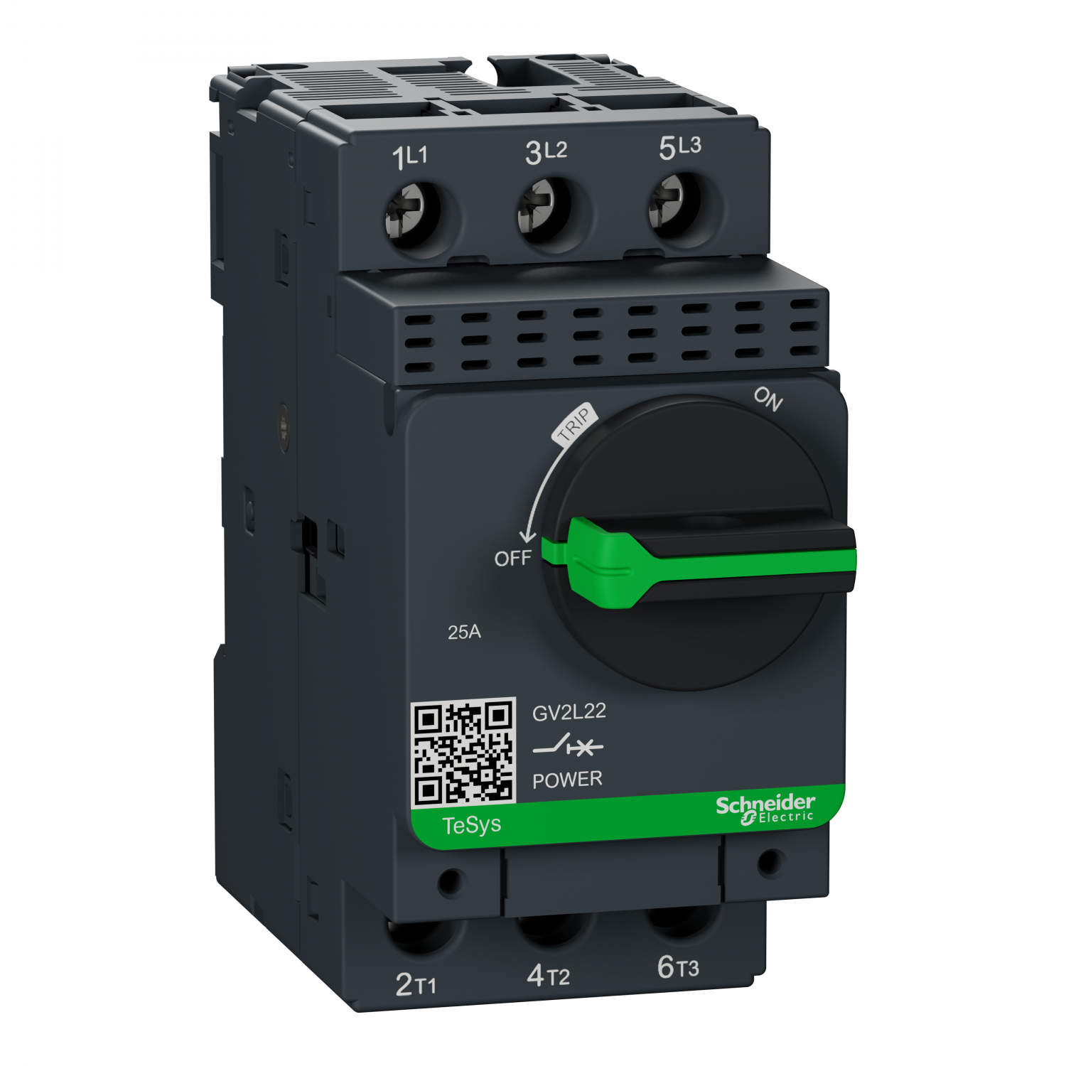 TeSys GV2L - disjoncteur moteur - 25A - 3P 3d - déclencheur magnétique