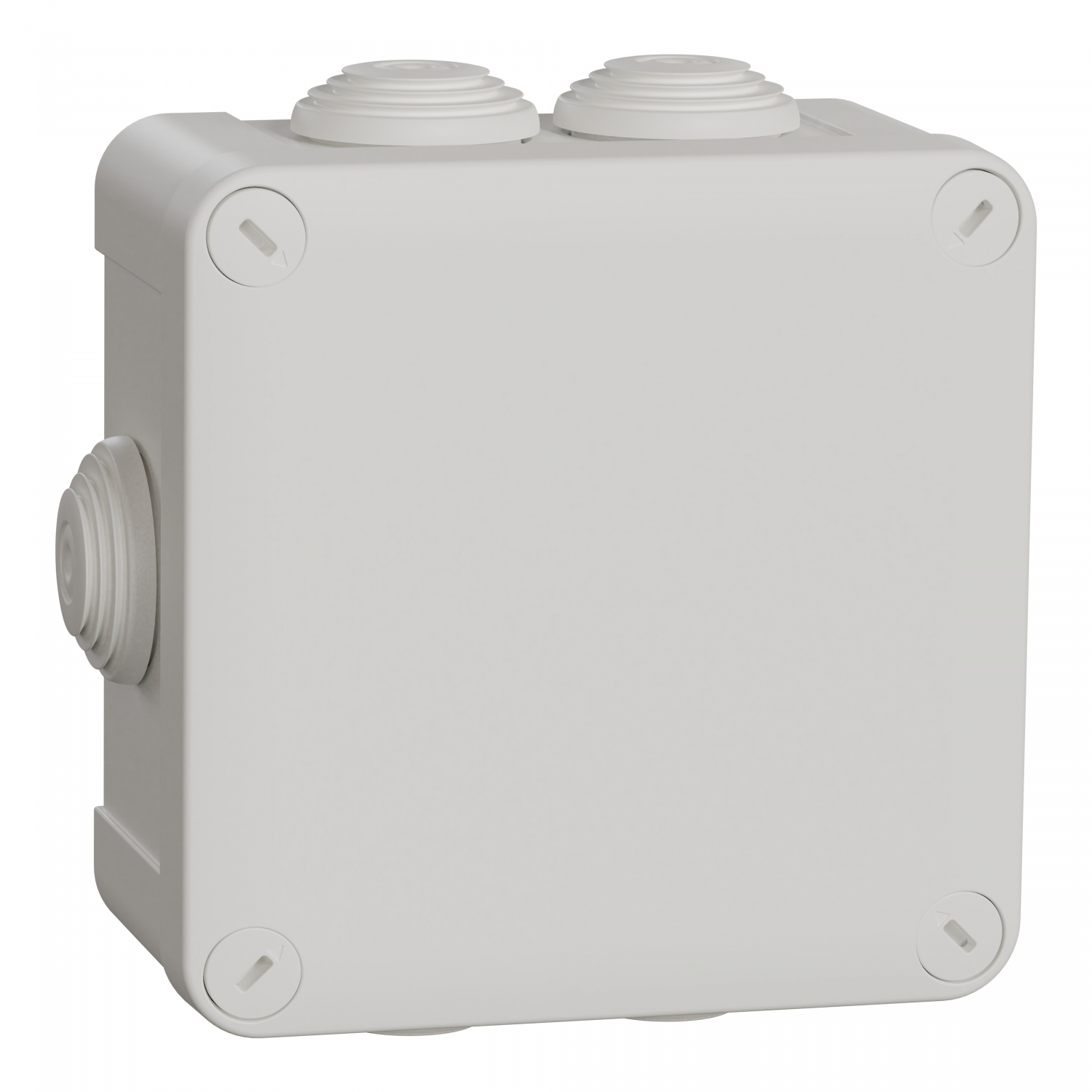 Mureva Box - boite de dérivation avec embouts - 105x105x55 - IP55 - blanc polair