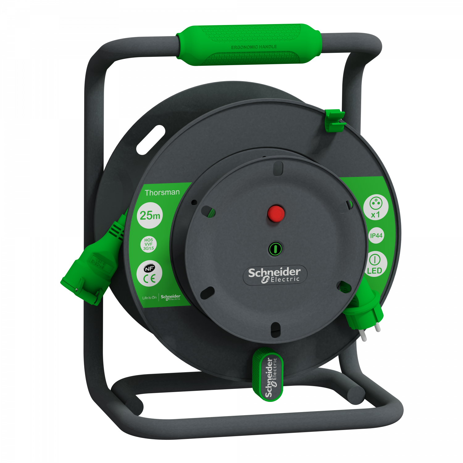 Thorsman - Prolongateur bricolage - 25m - HO5VVF - 3G 1,5mm² - IP44