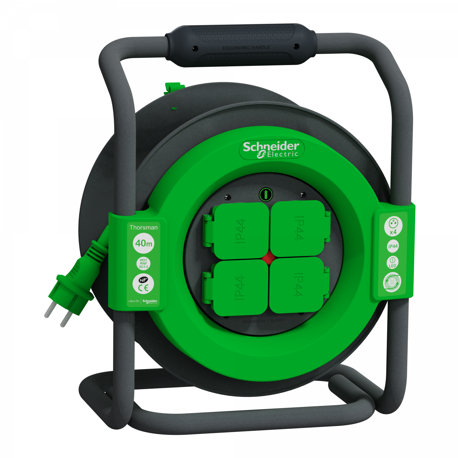 Thorsman - Enrouleur chantier - 40m - HO7RNF - 3G 1,5mm² - IP44