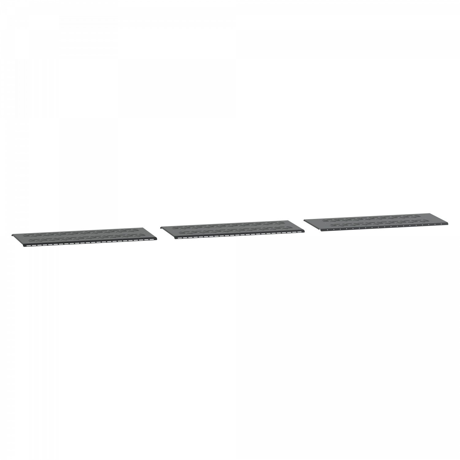 Canalis EV - Plaques inférieures superposées - ventilation - Noir - RAL9005