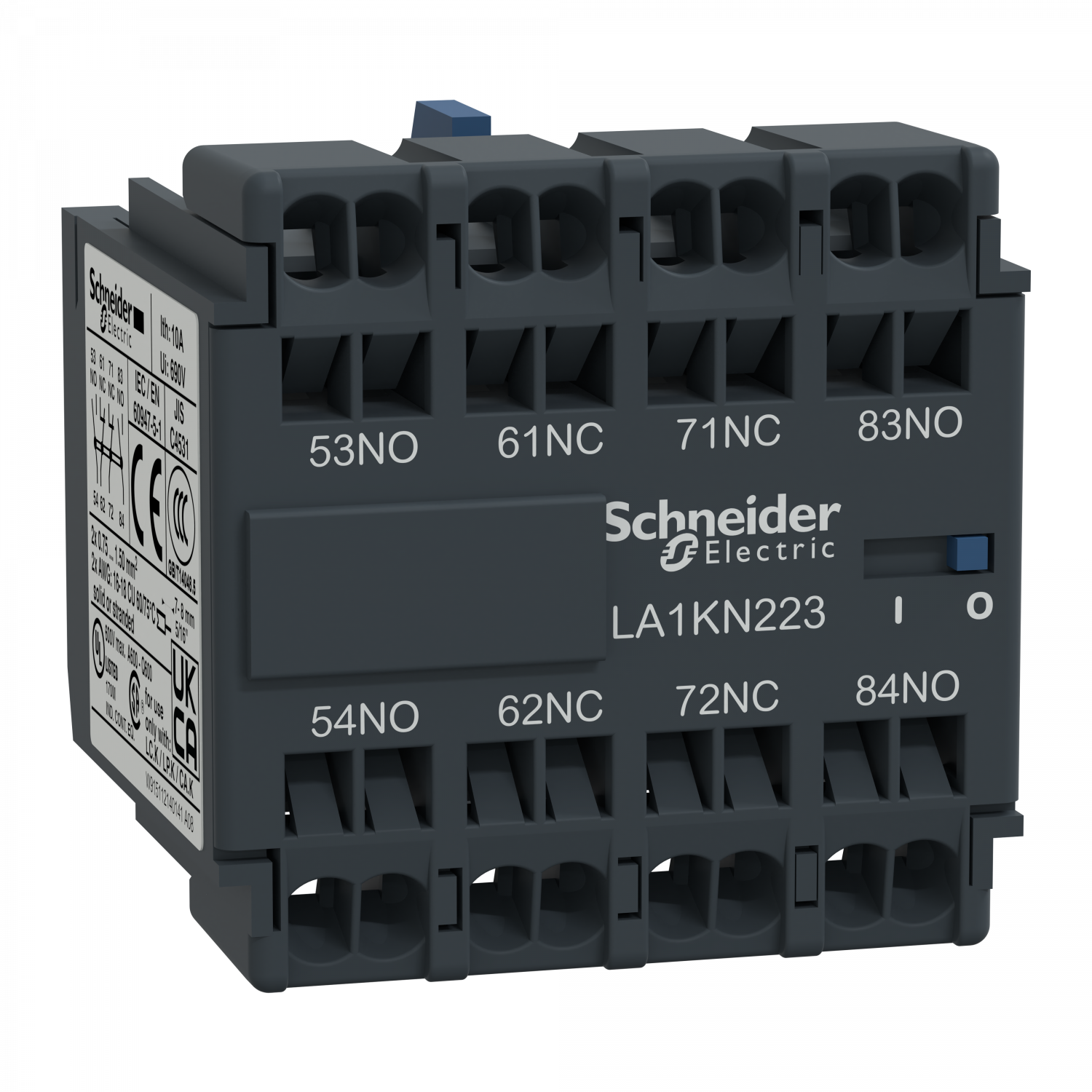 TeSys CA - bloc de contacts auxiliaires - 3F+1O - bornes à ressort