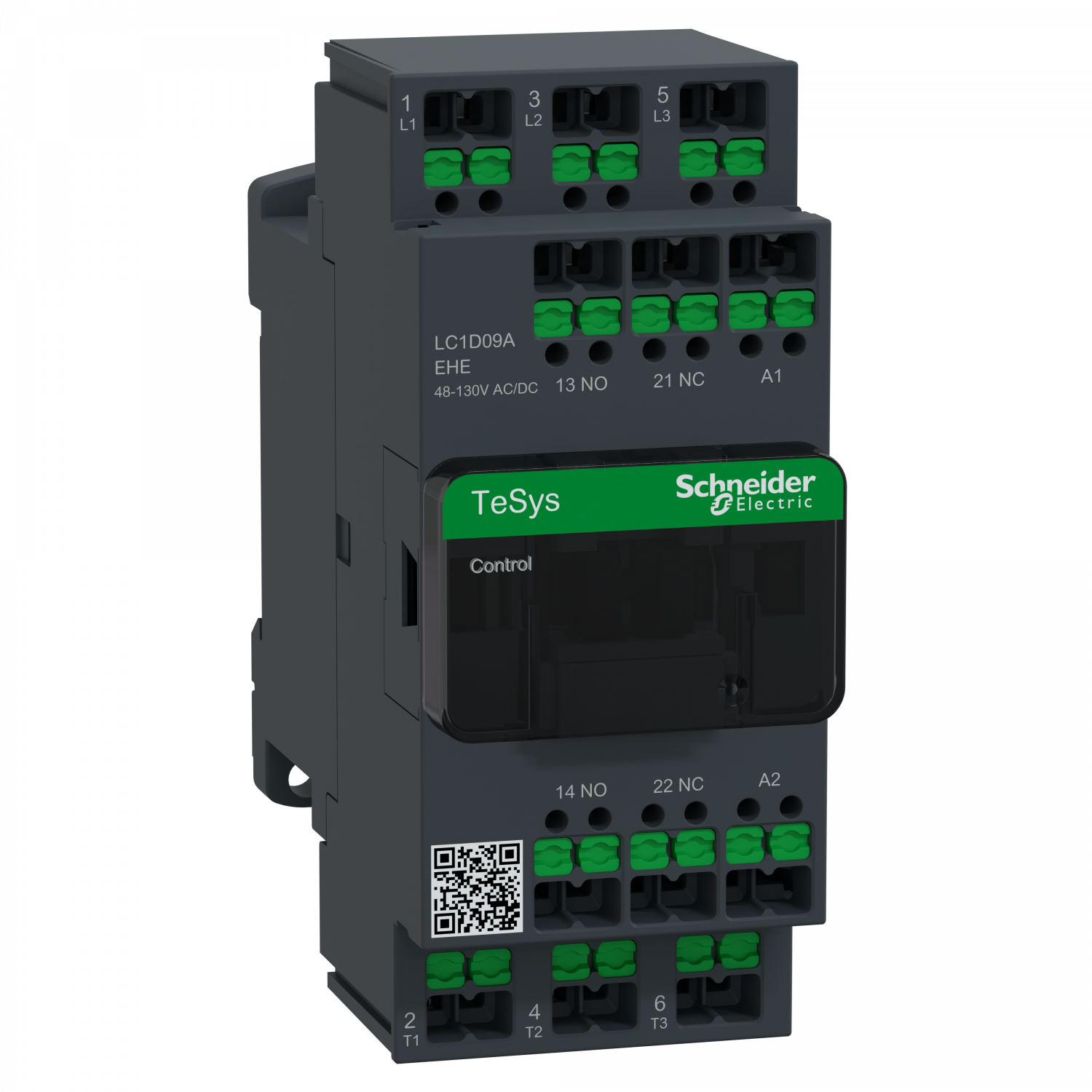 Snap-In - TeSys D - contacteur - 3P(3 NO) - AC3 - inf 440V 9A - 48 à 130Vca-cc