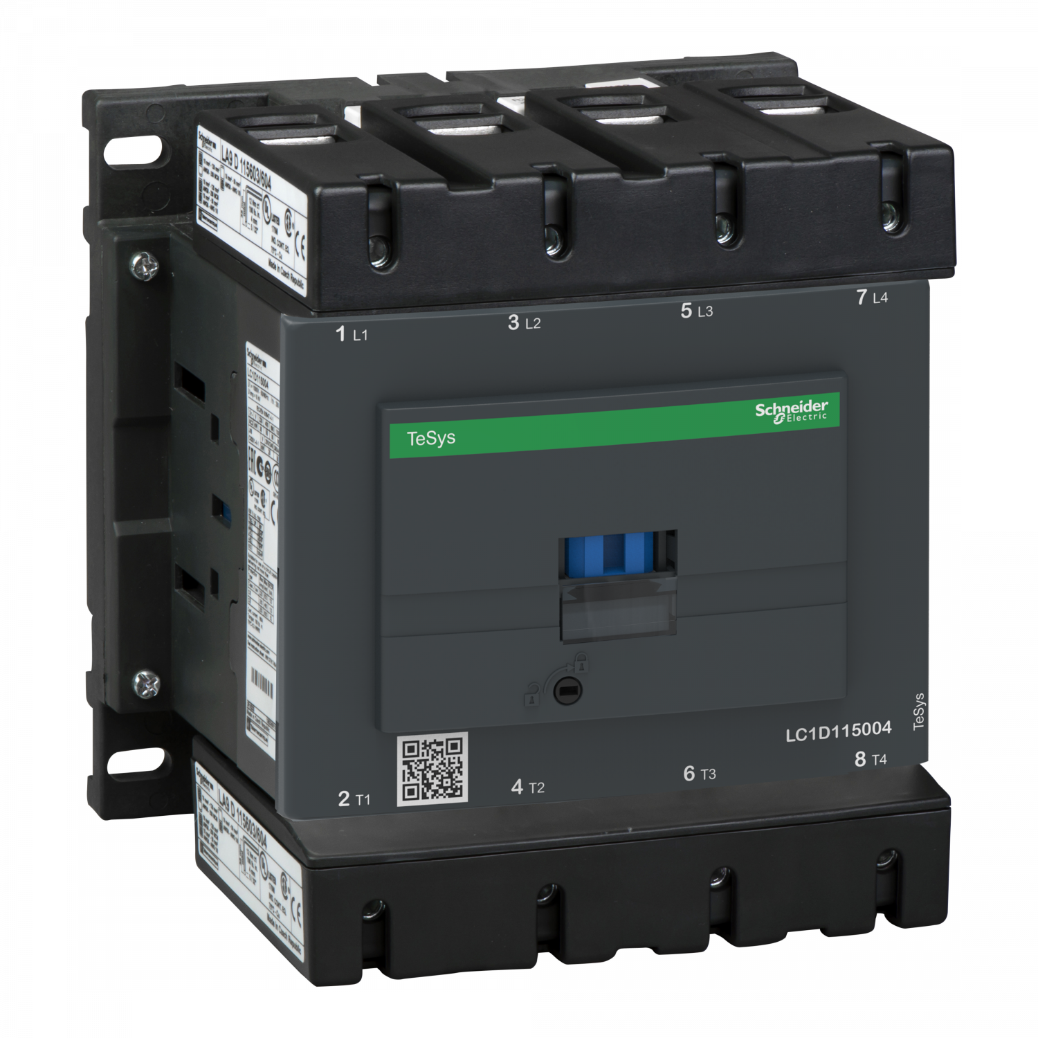 TeSys LC1D - contacteur - 4P - AC-1 440V - 200A - bobine 115Vca