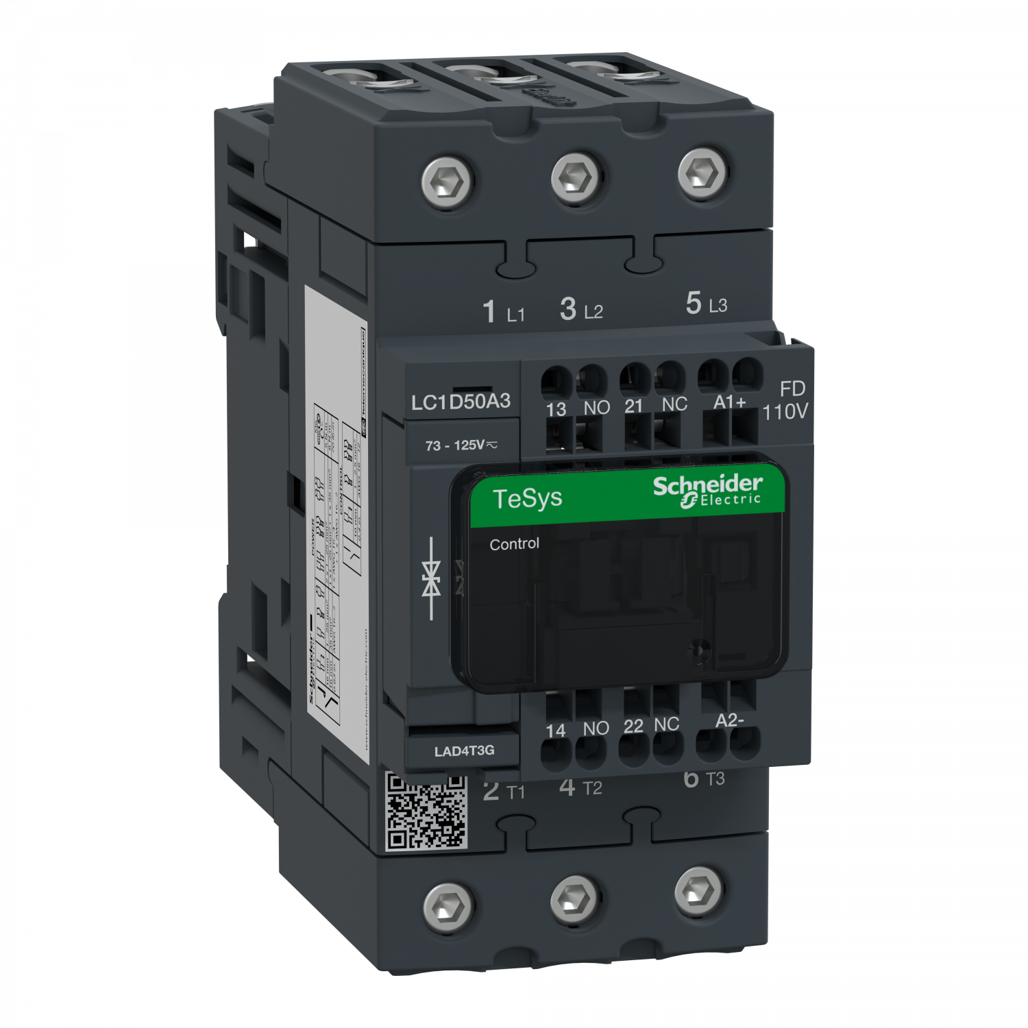 TeSys D - Cont everlink 3p ac3 440v 50a ctrl ress bob 110v cc