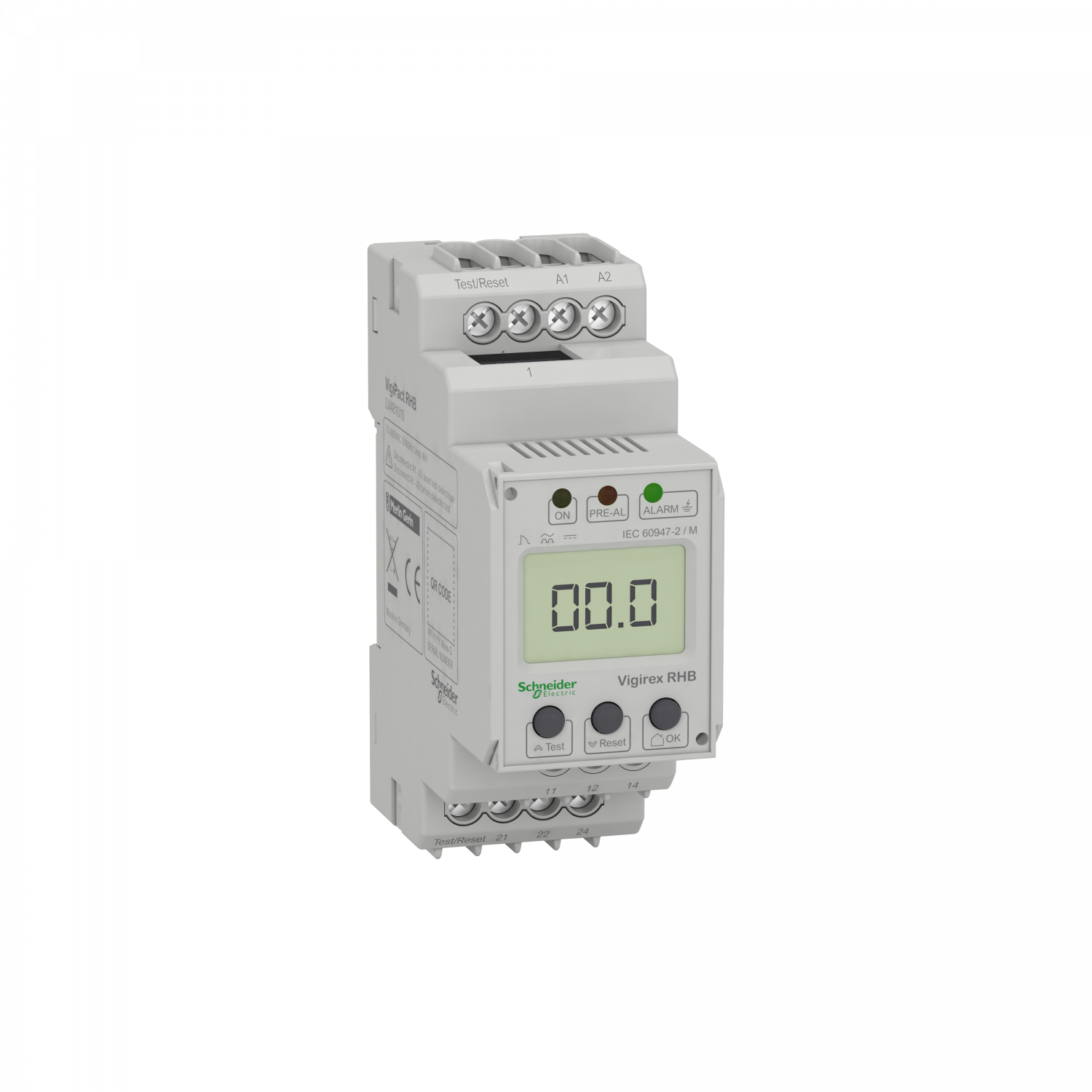 VigiPacT RHB - relais différentiel type B - 0,03 à 3A - 100/250V CA - rail DIN